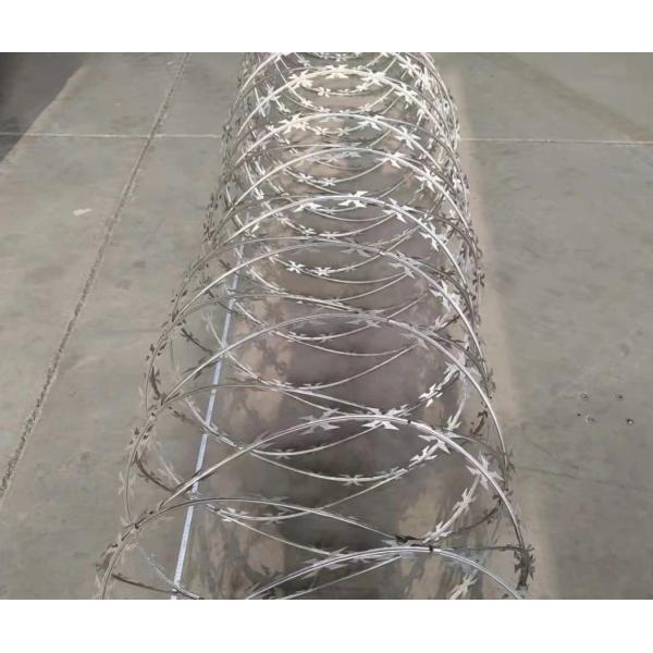 Hot Galvanized Flat Wrap Razor Wire Stainless Steel Bto22 For Farm