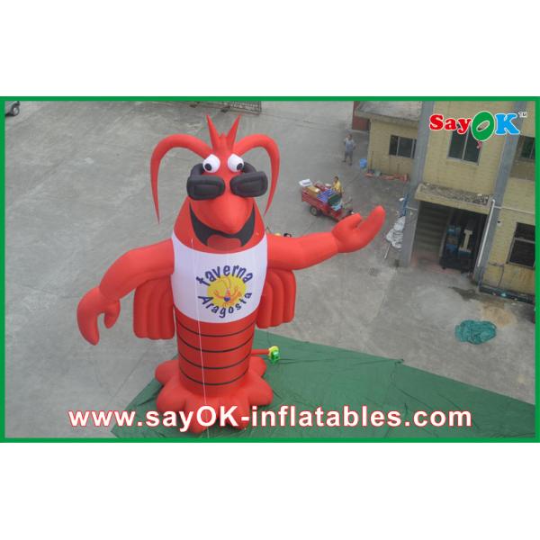 Inflated Cartoon Characters Festival Red Inflatable Cartoon Characters 420D Oxford Cloth