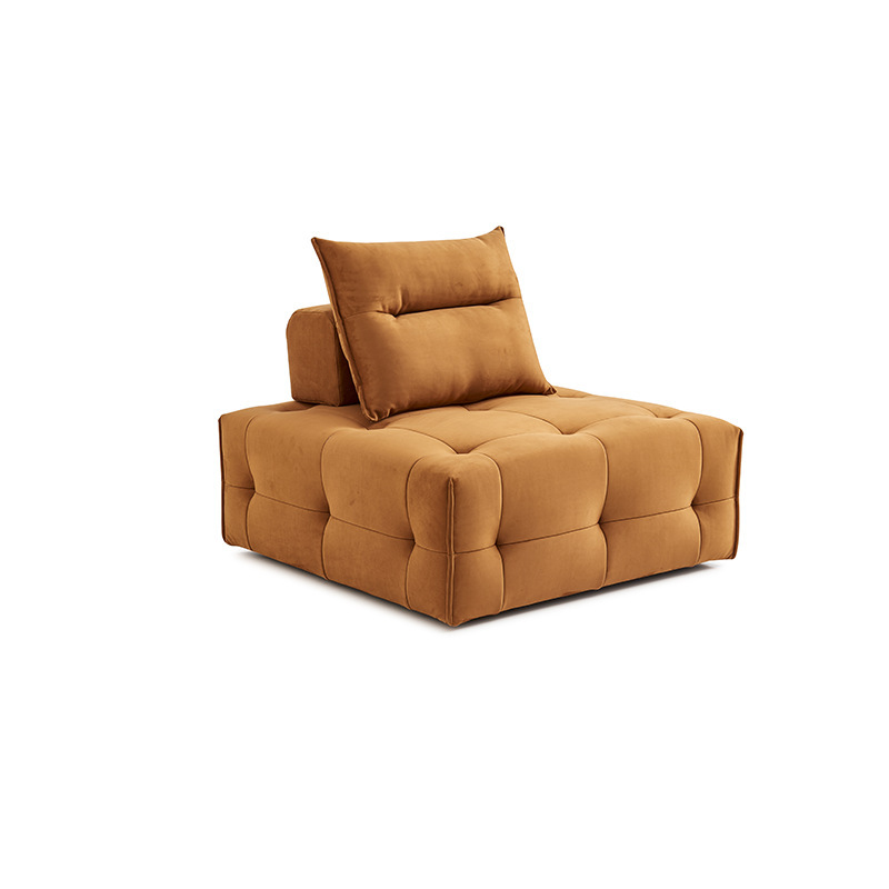 Modern Simple Frameless Square Sponge Sofa Compressed Cube Modular Sectional Bed for Villa Vacuum Combination