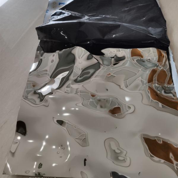 decorative stainless steel sheet embossed  water ripple sheet for ceiling panel or wall cladding