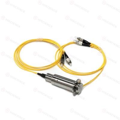 2 - 7 Circuits Fiber Optic Slip Rings IP60 With Stainless Steel Housing Material