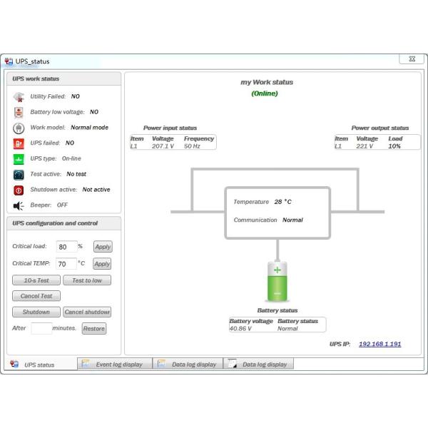 Basic Web - Based UPS Accessory SNMP Card Support Network Monitoring