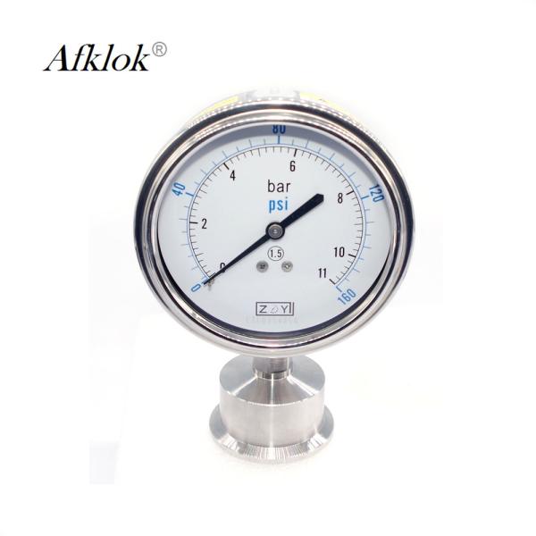 Применение нержавеющей стали датчика теста давления газа цифров санитарное с диа