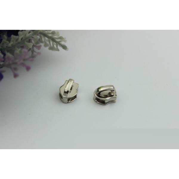 High end zinc alloy light gold nylon teeth zipper 5# zipper slider for bags