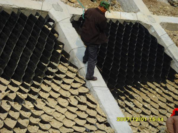 Geocélulas de casca de mel de HDPE para proteção de inclinação ASTM Padrão e serviço pós-venda