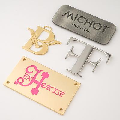 User-Friendly Style Custom Metal Logo Label for Hang Letter on Luggage and Handbags