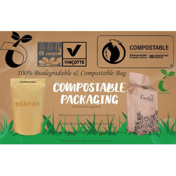 PBAT 50 микронов сумок кофе еды Biodegradable