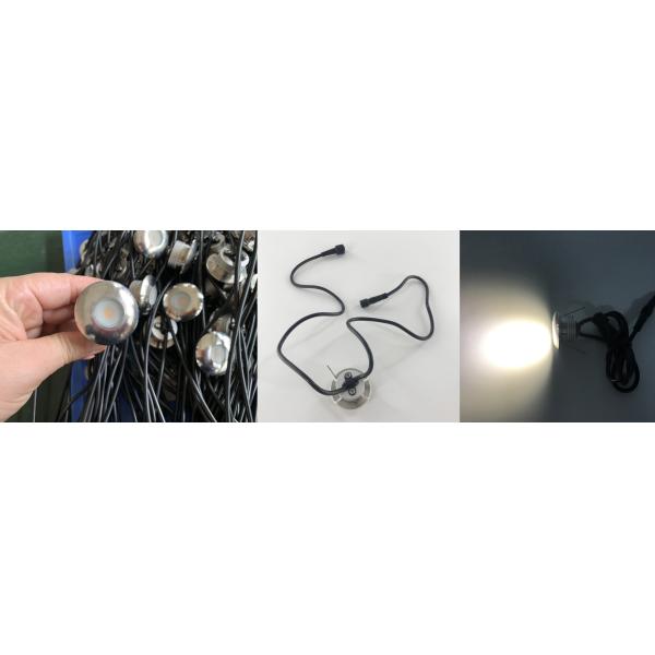 Светодиодный поддонный светильник 5050 1W водонепроницаемый RGB из нержавеющей стали Алюминийный светодиодный наружный ландшафтный осветительный прибор