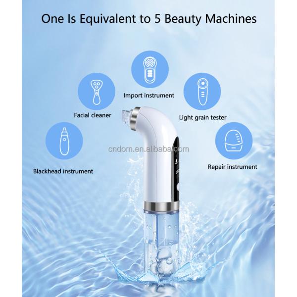 Waterproof Hand Held Pore Vacuum Oxygen Injection Blackhead Remover for Deep Cleaning