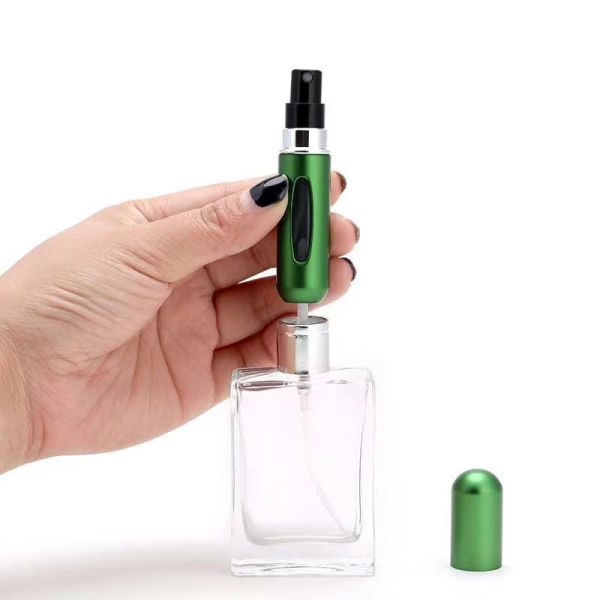 Wholesales 12ml Aluminum Perfume Sprayer Bottle with Glass Inner Bottle top filling