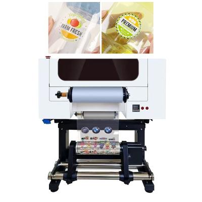 Impressora UV DTF de alta resolução Máquina UV DTF de 300 mm para garrafas de plástico acrílico