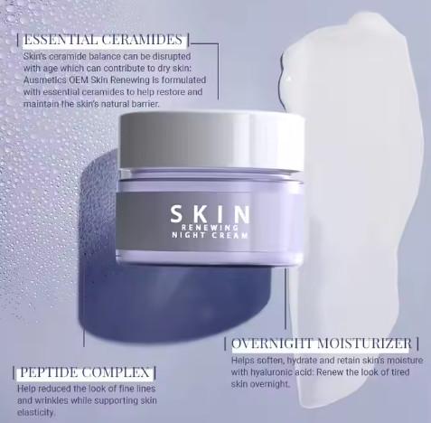 Private Label Skin Care Cosmetics Facial Cream Lotion Organic Day and Night Beauty Whitening Face Body Cream