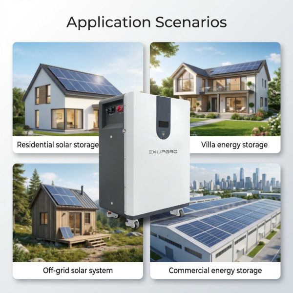 30kWh LiFePO4 Battery for Solar Energy Storage System | 51.2V Lithium Battery for Home and Commercial Backup Power