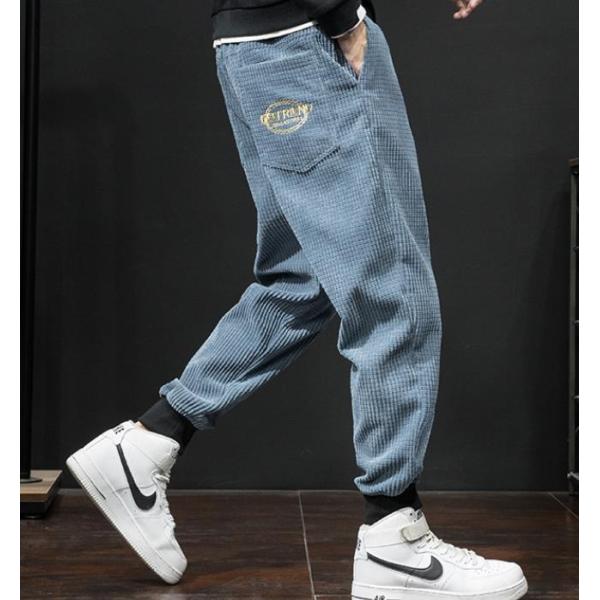 Custom Clothing Factory China Men'S Casual Corduroy Trousers Long Pants With Drawstring