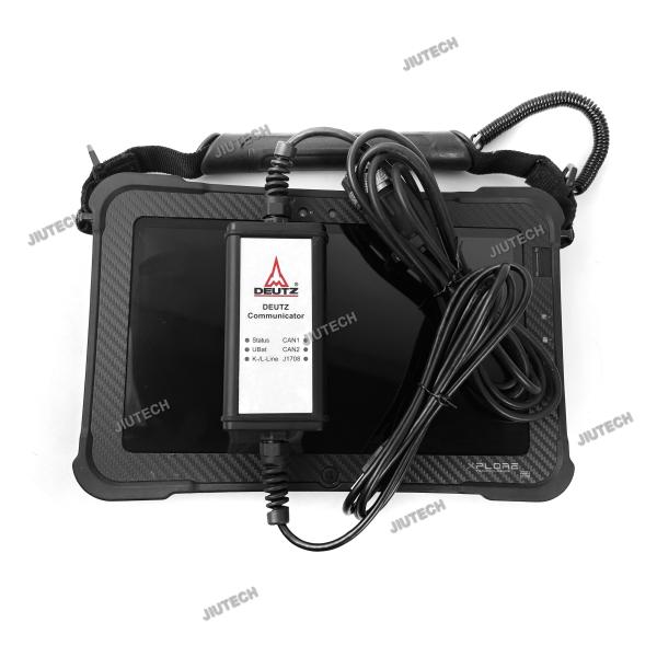 Pronto para usar Xplore Tablet +Deutz Communicator OBD Adaptador com SerDia Software para diagnóstico SerDia 2010