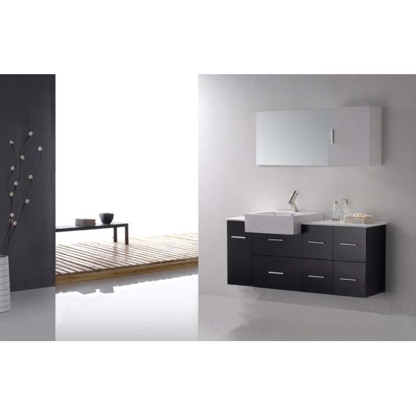 Wall Hanging Prima Vanity Custom Plywood Door White Bathroom Cabinets Granite Countertop