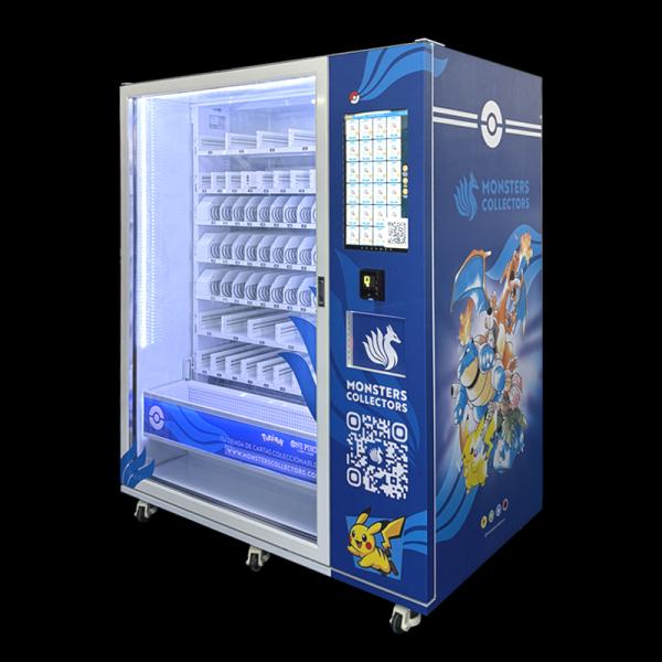 Monster Collection Vending Machine with 21.5-inch Touch Screen, Metal Frame, and Double Tempered Glass for Trading Cards