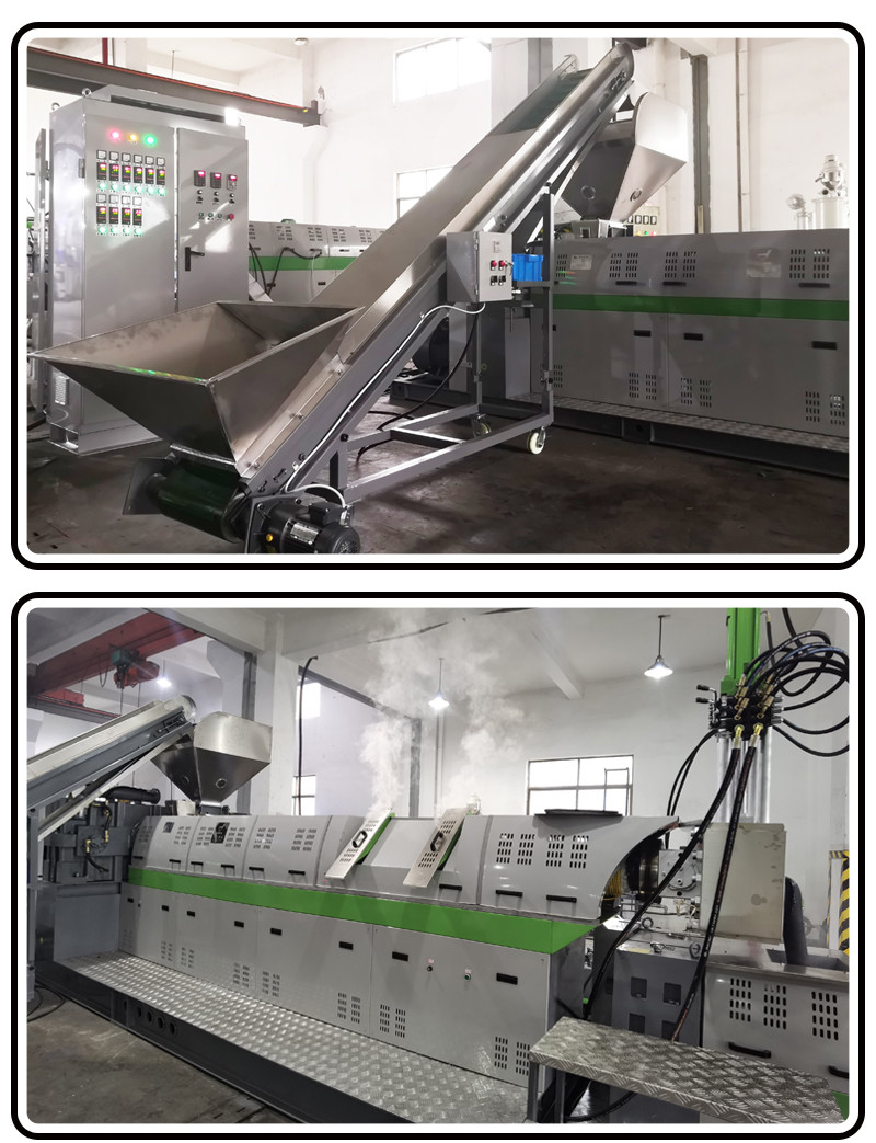 Пластиковый повторно используя ПК пластиковое Pelletiizng Mahcine PS ABS PE машины 500kg/h высококачественный новый Desigh PP