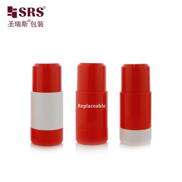 RPPE(P)-75ML Red Colored Deodorant Container With Replacement Inner Bottle With Soothing Gel Pain Relief