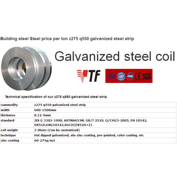 Нержавеющая сталь здания свертывается спиралью, холоднокатанная лента з275 гальванизированная к550