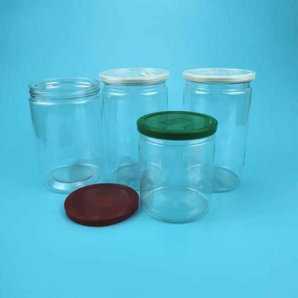 Clear Wide Mouth Candy Cookie Jar 150ml Plastic Food Container With Easy Open Lid