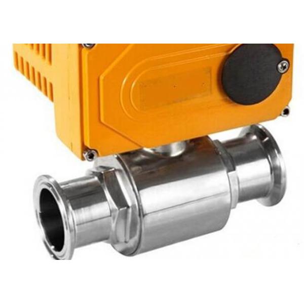 Explosion Proof Stainless Steel Sanitary Valves , Pneumatic Operated Ball Valve 3/4