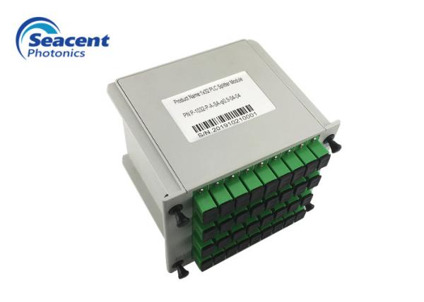Plug In Fiber Plc Splitter 1x32 0.9mm 0.5m Excellent Channel Uniformity