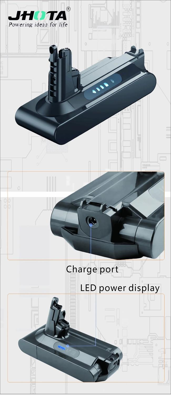 Портативная литиевая батарея Dyson V10 25,9 В 2500 мАч Аккумулятор для пылесоса