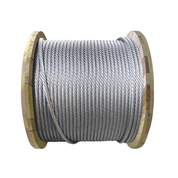 Corde en acier au carbone de qualité 4x31 8,3 mm galvanisée à chaud pour plateforme suspendue