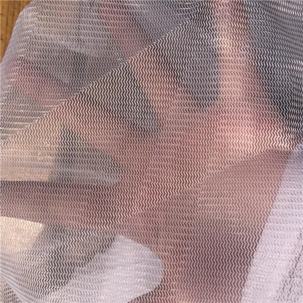 Tecido de malha 50D de poliéster 100% reciclado para sacos de frutas e vegetais