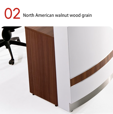 Mostrador frontal curvo con pintura horneada, barra de bar de la empresa, hospital de belleza, clínica dental, mostrador de caja circular, mostrador de recepción simple y moderno