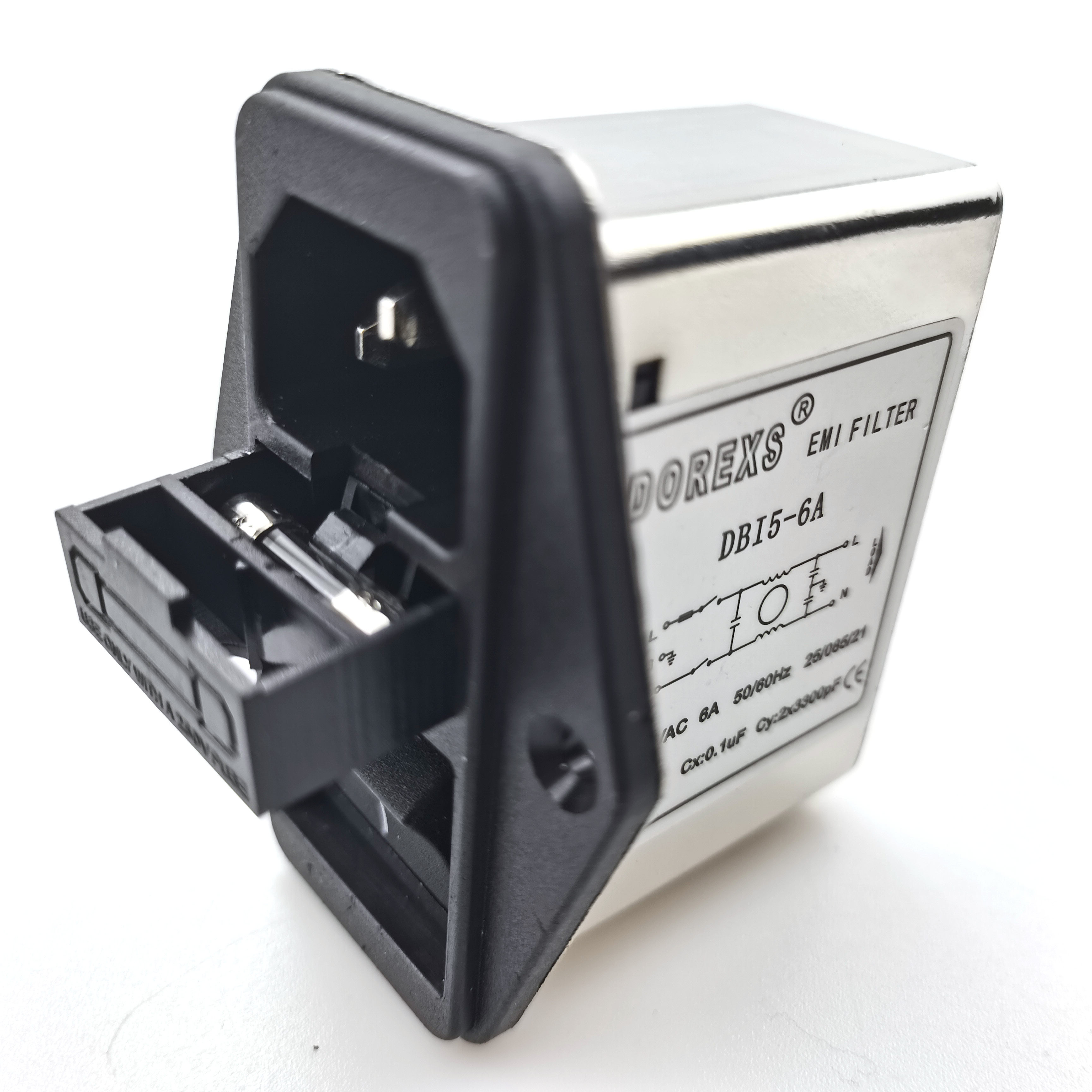 DBI5 1A 3A 6A 10A фильтр питания с предохранителем Тип розетки IEC с переключателем безопасности Фильтр EMI