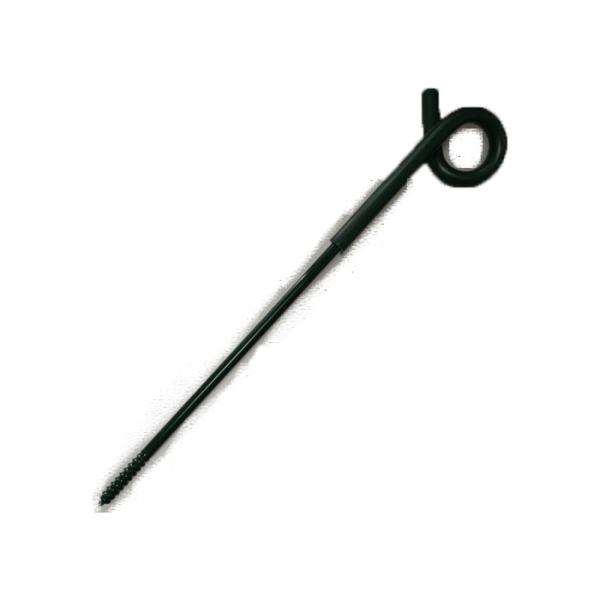 PST056G 42cm Galvanized Steel Wood Post Insulator Electric Fence Offset Pigtail Powder-Coated Green