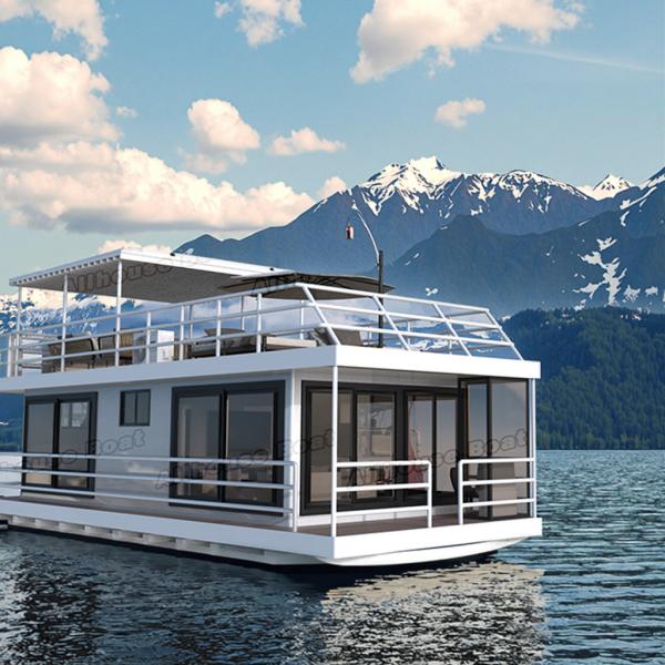 Expérience de l'eau Luxe bateau flottant Hôtel 12 personnes Avec une épaisseur de pont de 20 mm