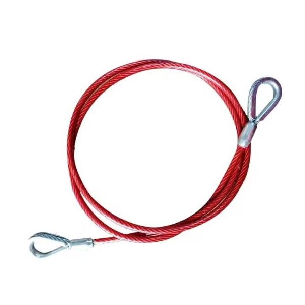 Cable de protection contre les chutes revêtu en PVC