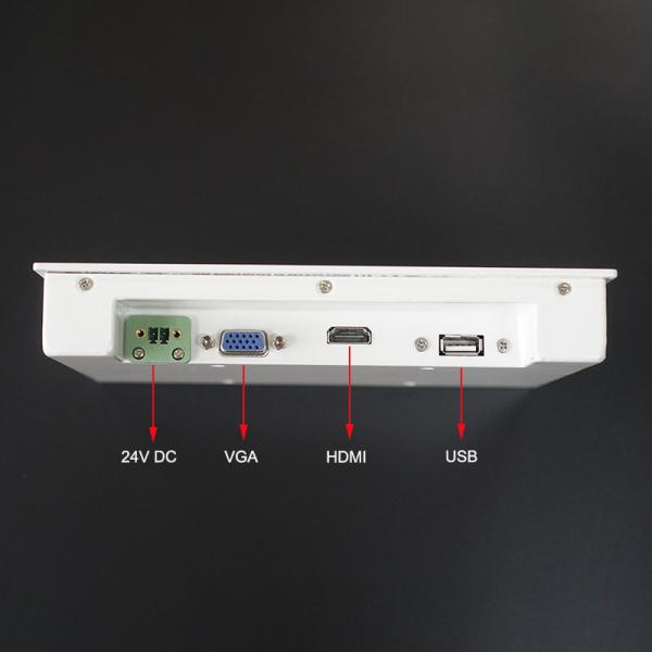 Moniteur capacitif incorporé antichoc d'écran tactile matériel d'alliage d'aluminium de 7 pouces