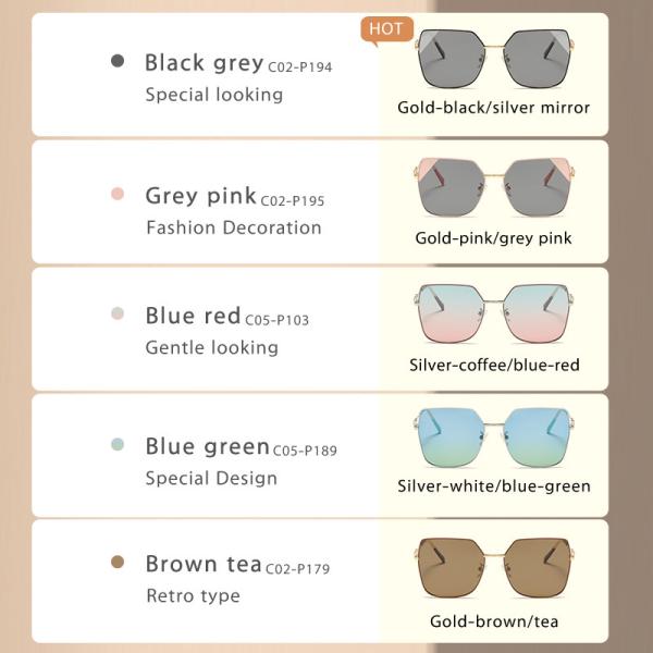 Солнечные очки людей женщин слишком большие поляризовыванные придают квадратную форму большому металлу