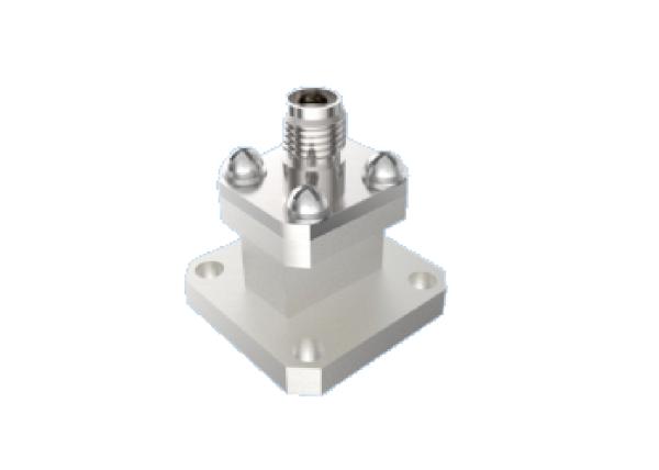 BJ220/WR 42 Waveguide to 2.92mm K Type Adapter 18GHz~26.5GHz End Launch Aerospace RF Connectors Using for K Band