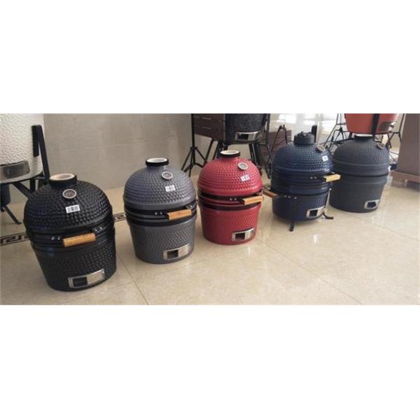 Керамический гриль Kamado БАРБЕКЮ 15 дюймов с чернотой стоек
