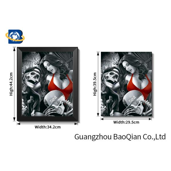 Offer OEM printing 3D lenticula picture animal advertising 3D flip picture for wall decoration