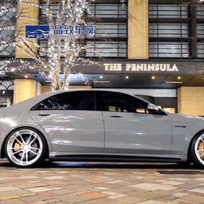 Practical Waterproof metallic matte grey wrap , Anti Scratch Adhesive Wrap For Cars