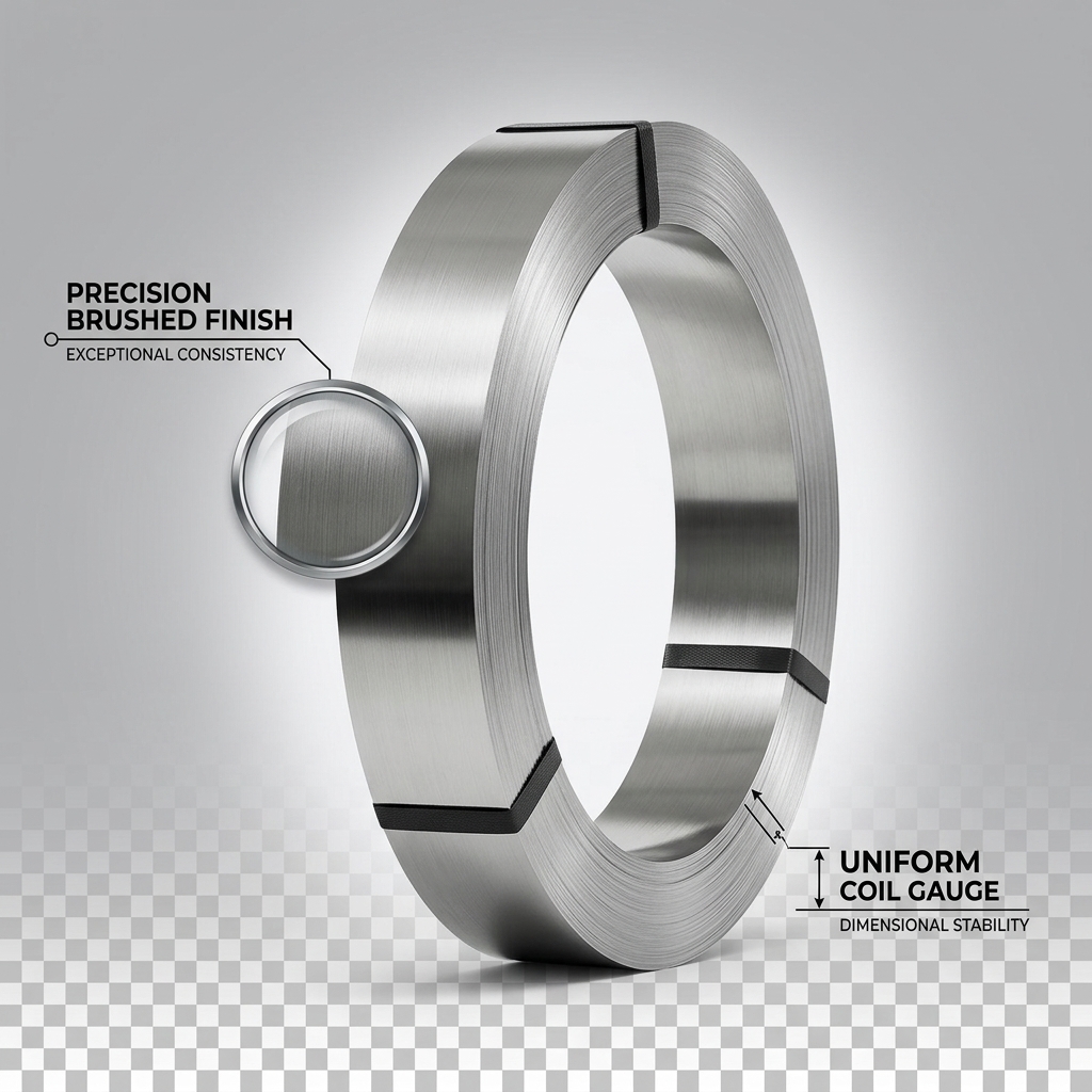 Magnetic Ferritic 430 Stainless Steel Coil with 2B BA Finish for Induction Cookware 0.3mm-2.0mm Thickness
