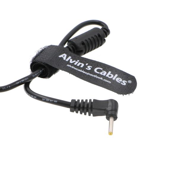 Cabo distribuidor de corrente BMPCC de ângulo direito de DC12V 2,5 0.7mm para a câmera de Blackmagic