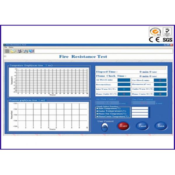 Aparato de la prueba de resistencia de fuego, máquina de prueba de la manguera/del tubo FTP II Res A 753