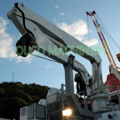 Junta 10m Marine Cranes telescópica da construção de aço 5t