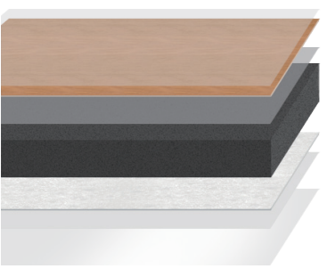 Waterproof Elastic IXPE PVC Grille Panel Wood Grain For School Decor