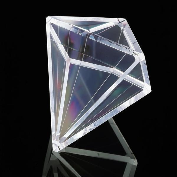 23 Sided Glass Prism for Optical Experiments 17-20mm Thickness