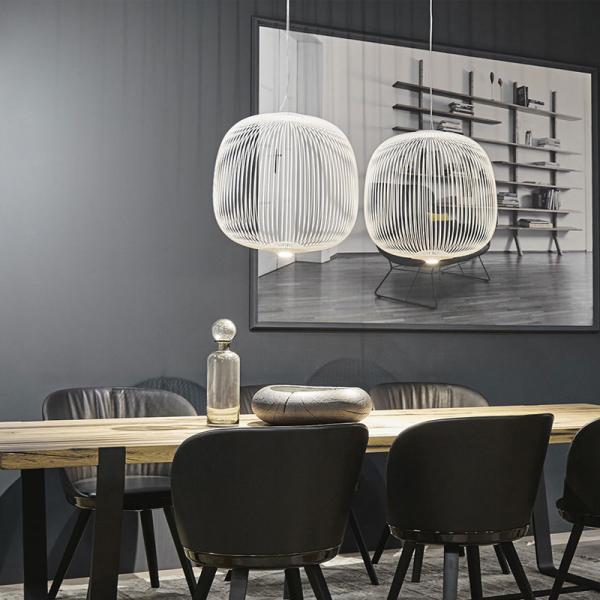 Replica Foscarini Spokes 1/2 Suspesnsion Pendant Lamp Birdcage Light Italian Designer Lamp(WH-MI-257)