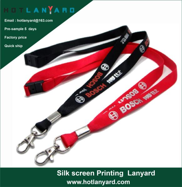Custom Logo Sublimation Heated Transfer Neck Nylon Woven Polyester Printing Lanyard for Promotional Gift