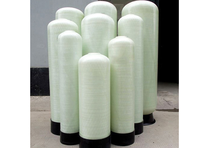 Fiberglass FRP Vessel For Water Treatment UV Resistance White Indoor Outdoor Installation